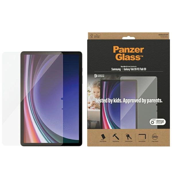 PanzerGlass Ultra-Wide Fit apsauginis stiklas, skirtas Samsung Galaxy Tab S9 / S9 FE