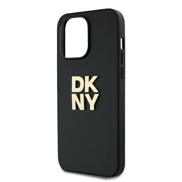 DKNY dėklas, skirtas iPhone 14 Pro su rankos dirželiu, juodas