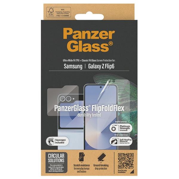 PanzerGlass 2-in-1 Screen Protector & TPU Film for Samsung Galaxy Z Flip 6