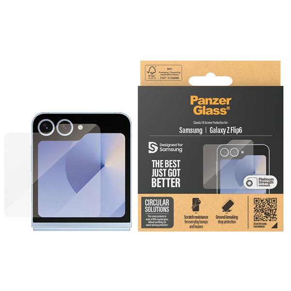 PanzerGlass Classic Fit Screen Protector for Samsung Galaxy Z Flip 6