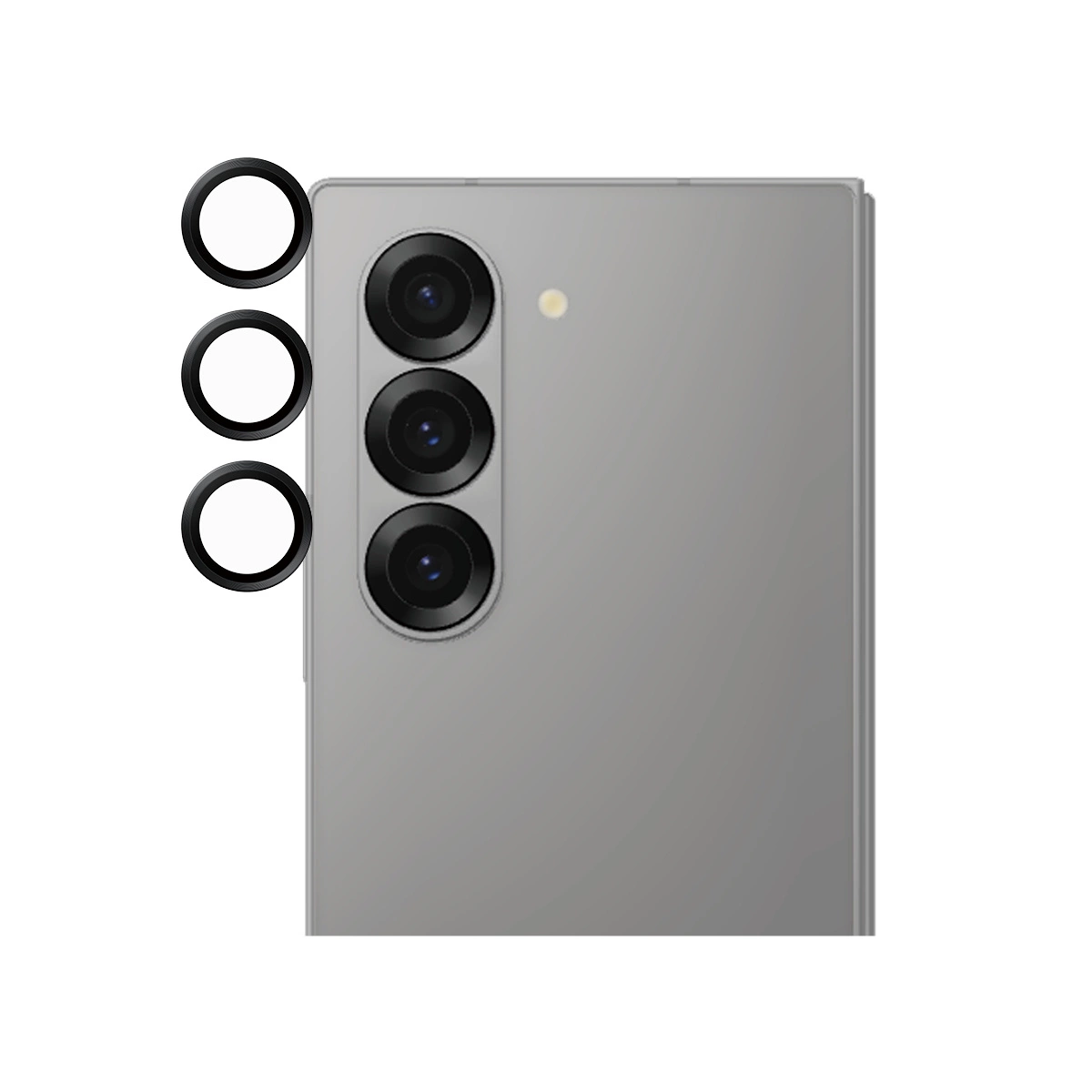 SAFE by PanzerGlass camera cover for Samsung Galaxy Z Fold 6 - with black frame