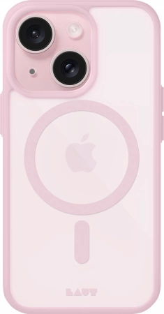 LAUT Huex Protect - protective case for iPhone 13/14/15 compatible with MagSafe (pink)