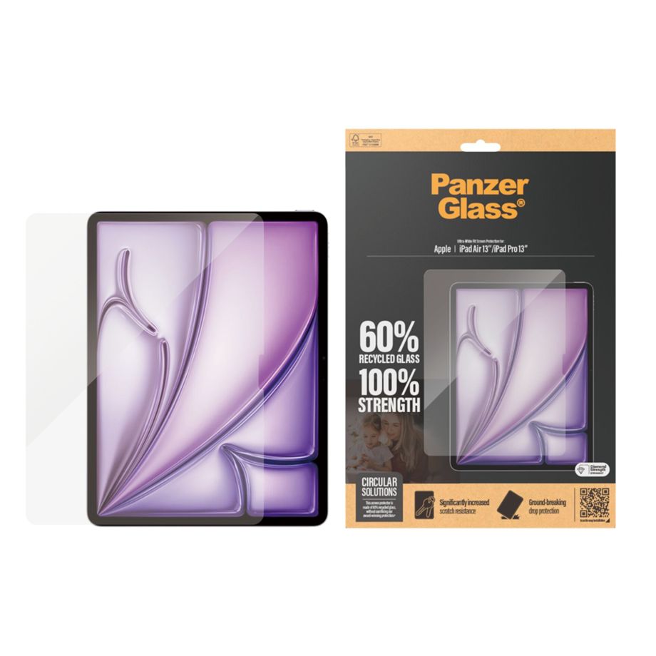 Apsauginis stiklas PanzerGlass Ultra-Wide Fit, skirtas iPad Air / Pro 12.9\" (2024)
