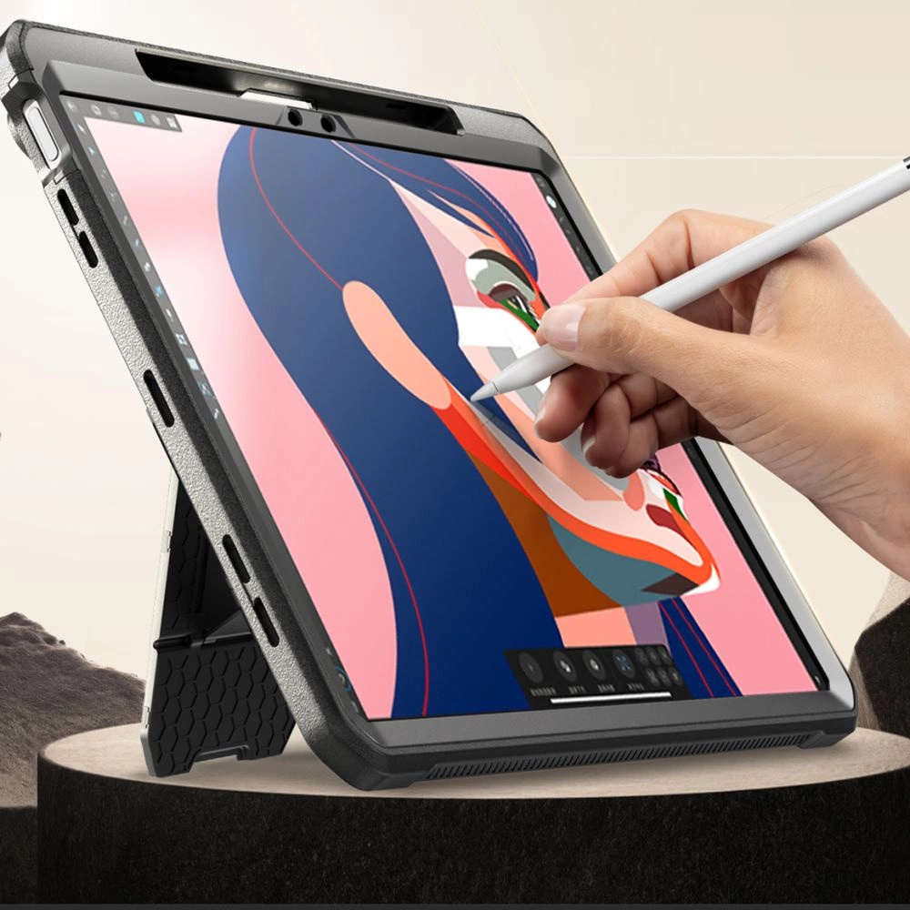 Supcase Unicorn Beetle Pro dėklas iPad Air 13 2024, juodas