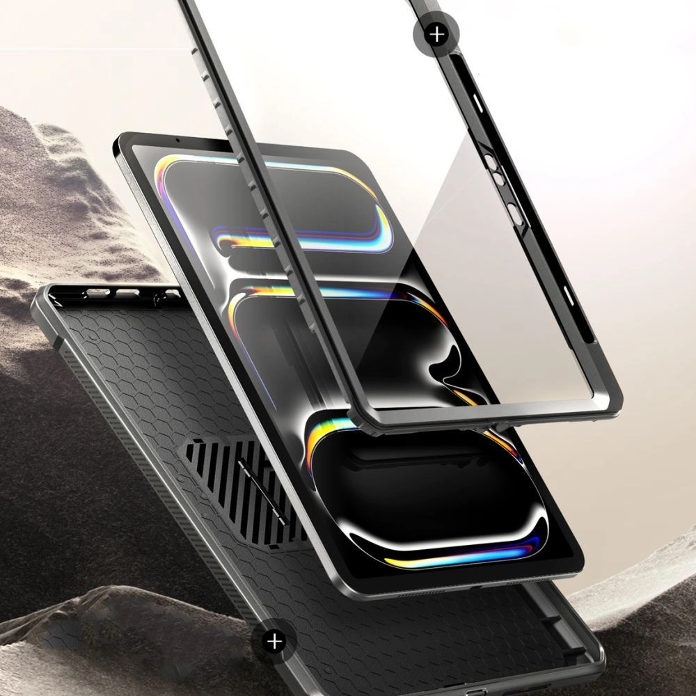 Supcase Unicorn Beetle Pro iPad Pro 11 (2024) dėklas, juodas
