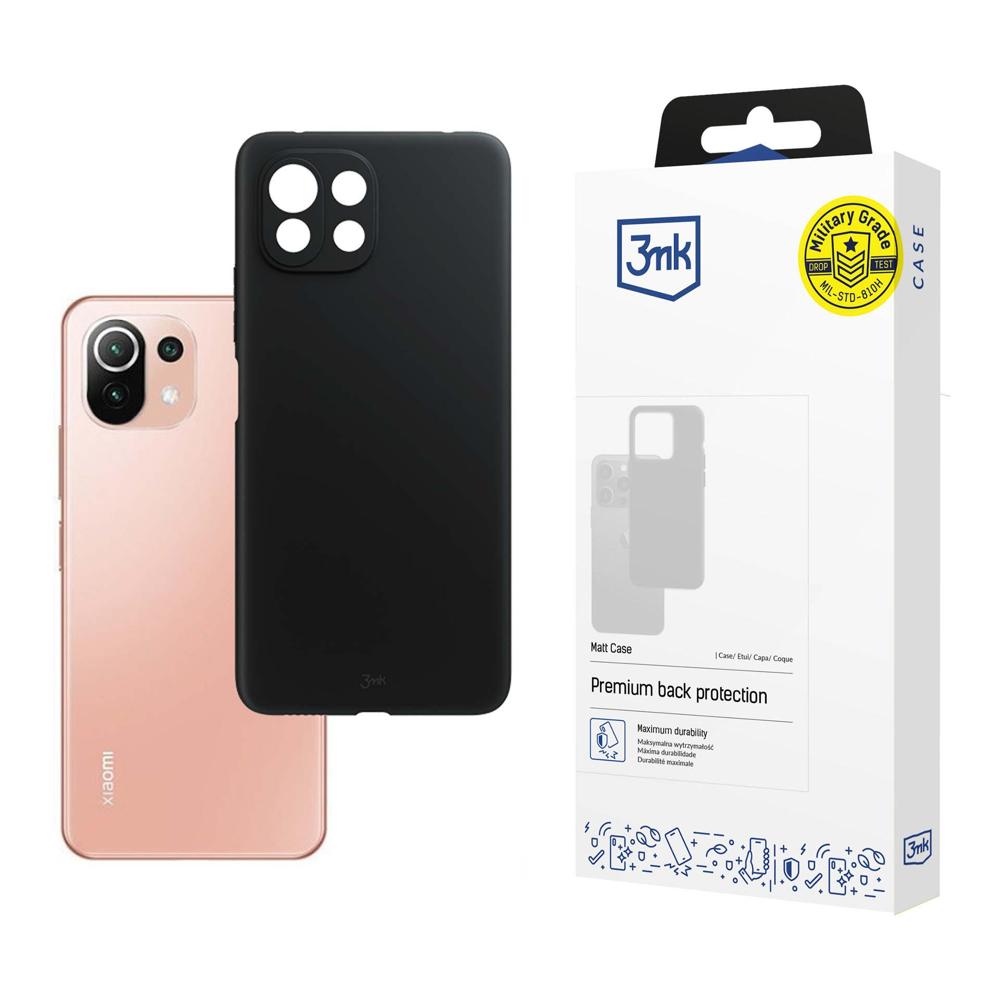 Xiaomi Mi 11 Lite / 11 Lite 5G / 11 Lite 5G NE 3MK Matt Case Cover, Black