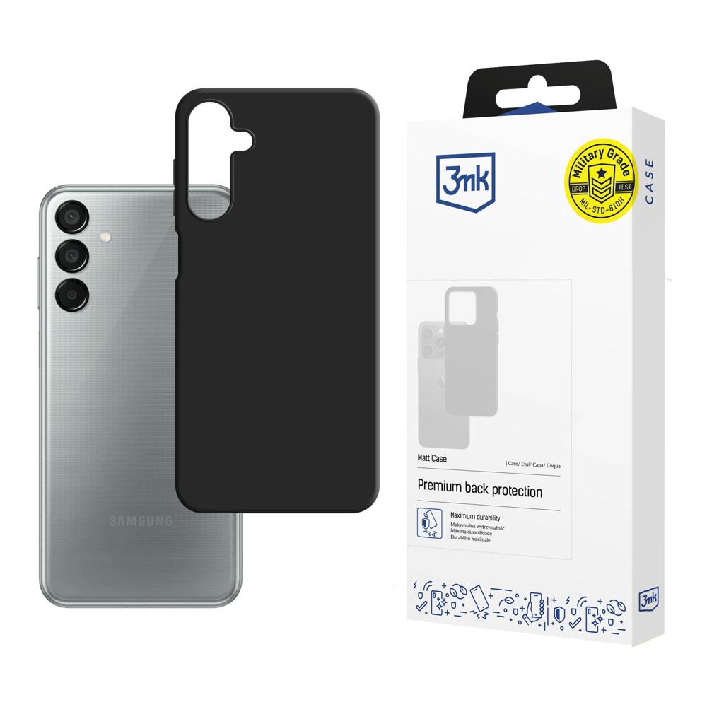 3mk Matt Case dėklas, skirtas Samsung Galaxy M15 5G, juodas