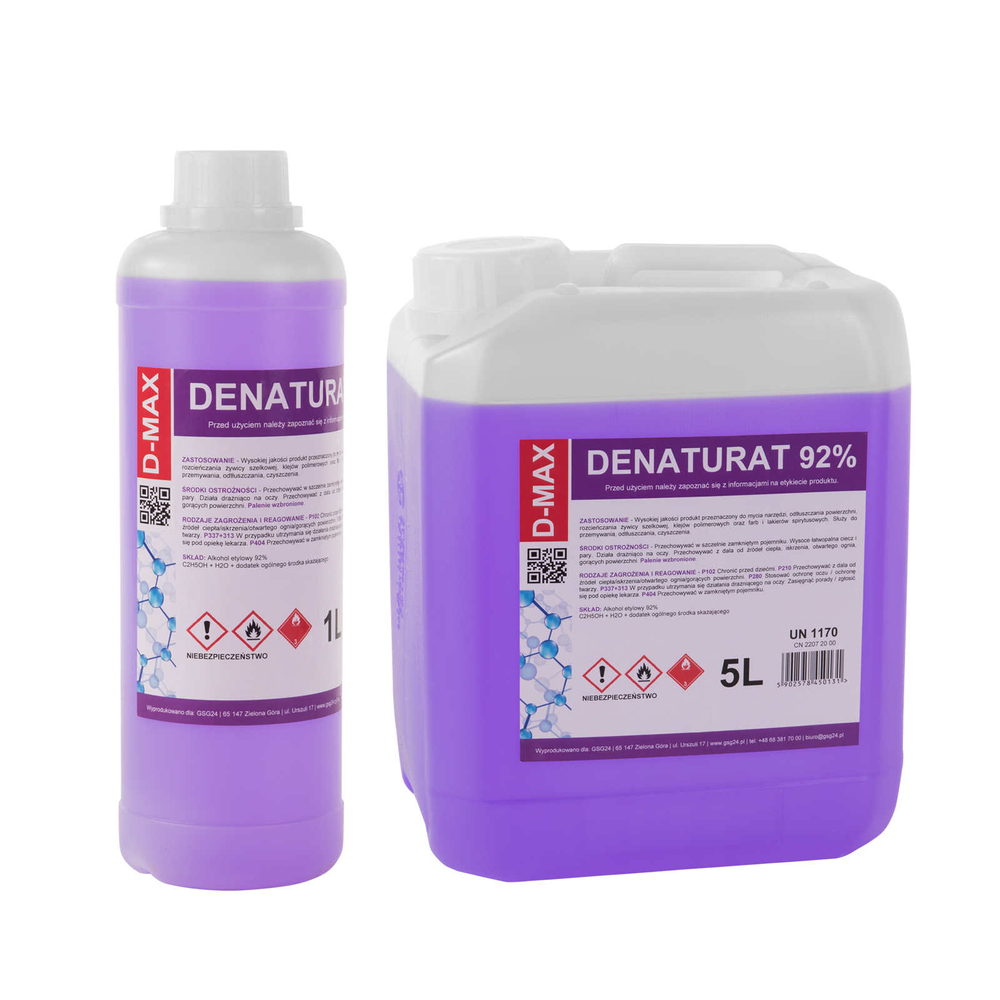 Gsg24 D-MAX denatūruotas alkoholis, 5L