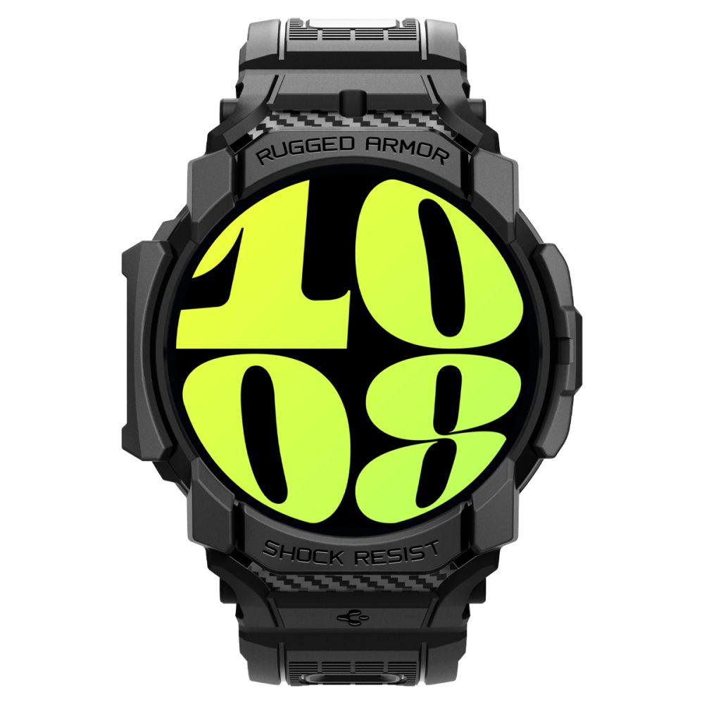 Spigen Rugged Armor Pro strap case for Samsung Galaxy Watch 7 (44 mm) - black