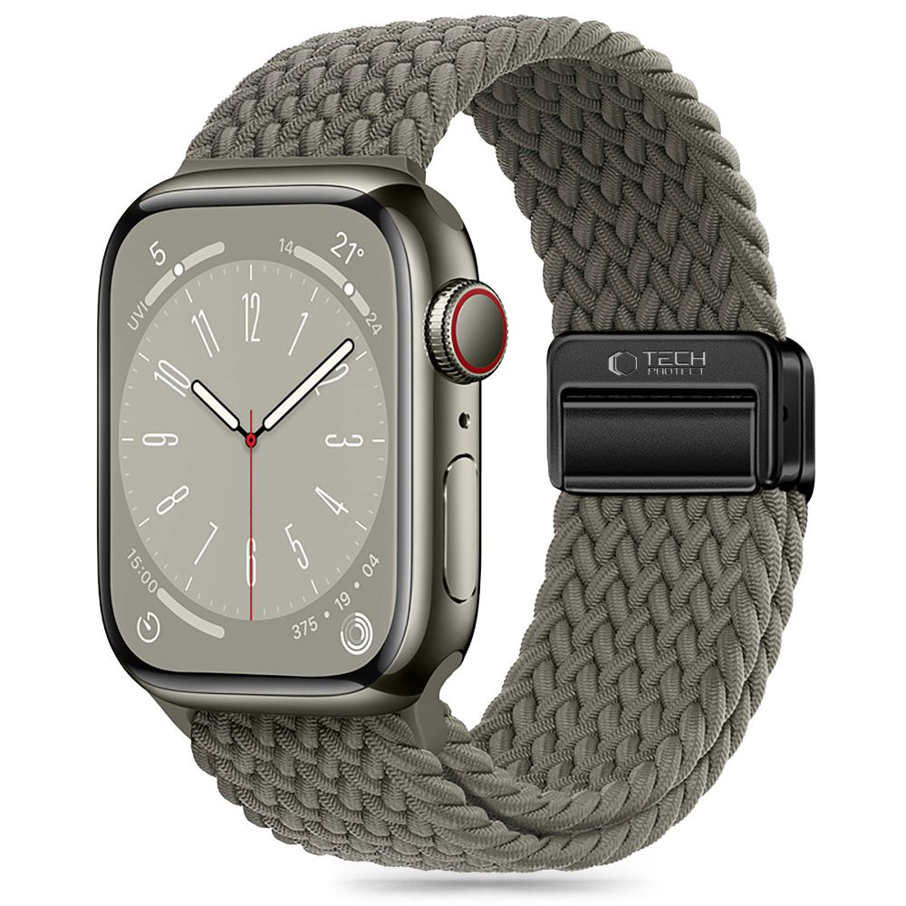 Tech-Protect Nylonmag dirželis Apple Watch (42 / 44 / 45 / 49 mm), žalias