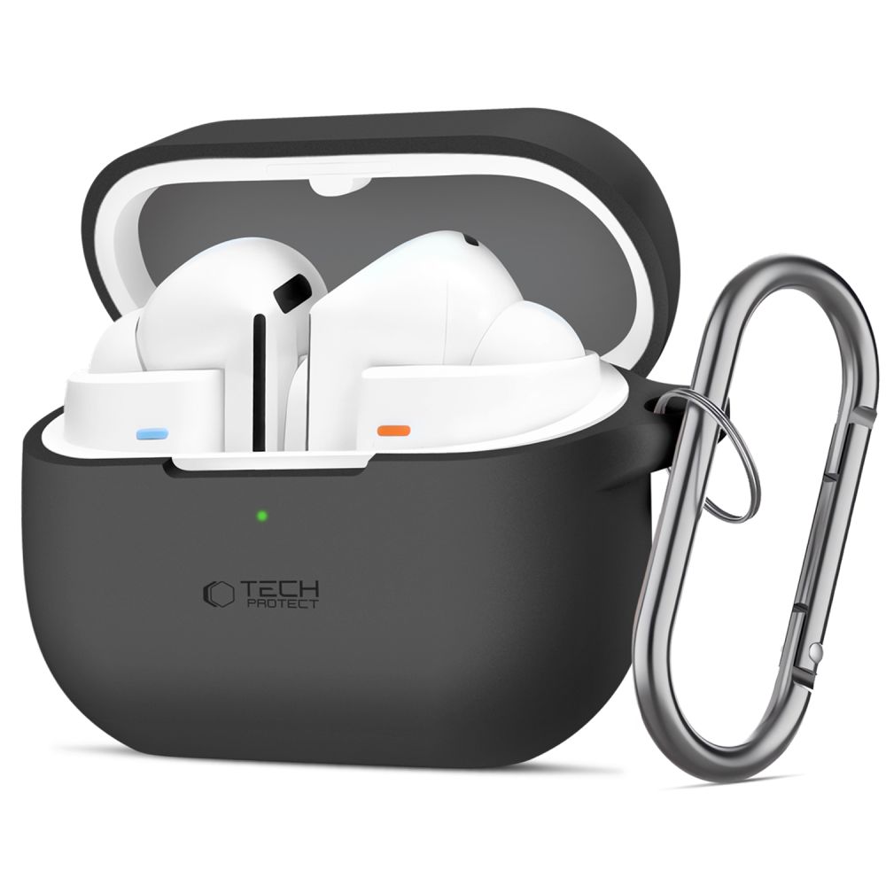 „Tech-Protect Silicone Hook“ dėklas, skirtas Samsung Galaxy Buds 3 / 3 Pro, juodas