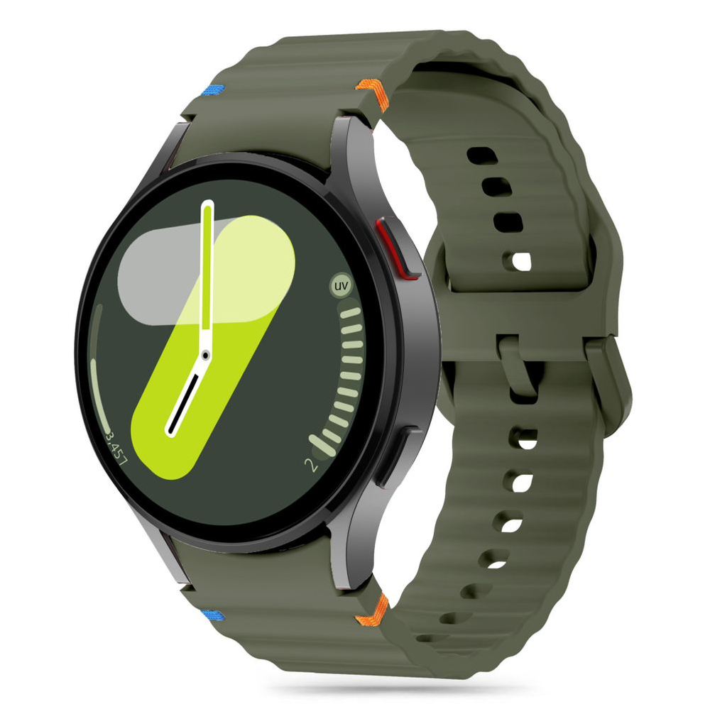 Tech-Protect Samsung Galaxy Watch 4 / 5 / 6 / 7 / FE Silicone Sport Strap, Green