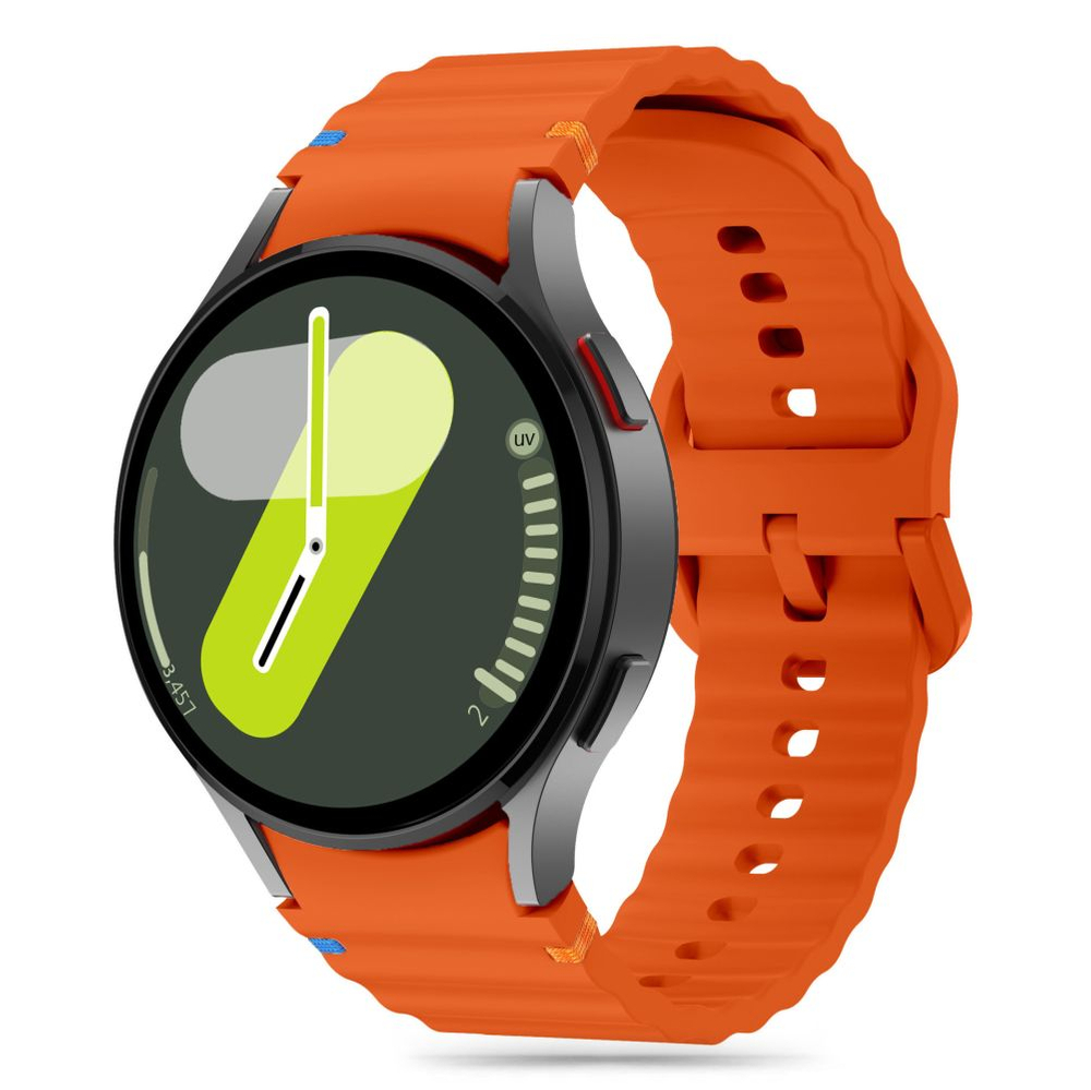 Tech-Protect Silicone Sport Strap for Samsung Galaxy Watch 4 / 5 / 6 / 7 / FE, Orange