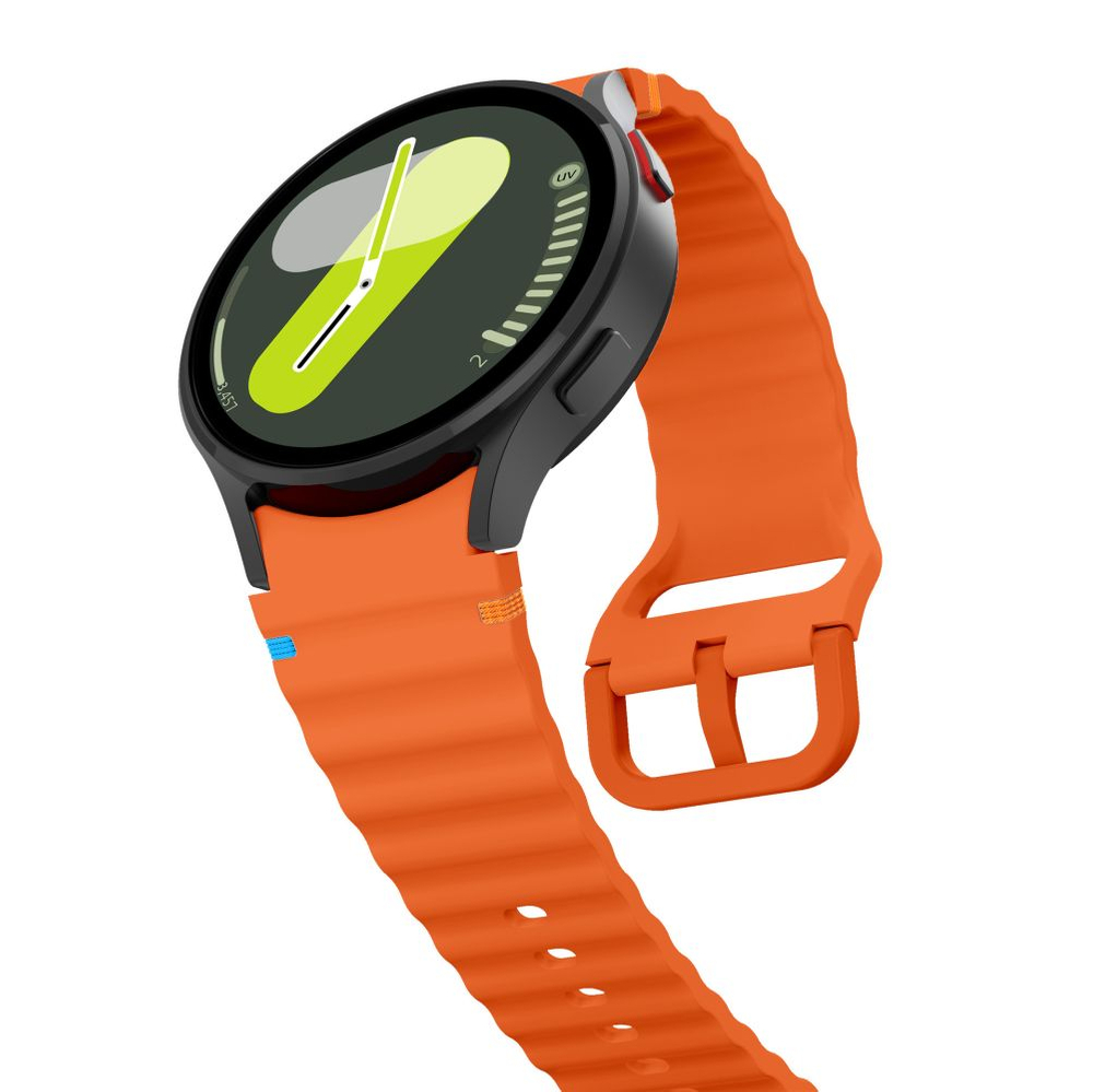 Tech-Protect Silicone Sport dirželis Samsung Galaxy Watch 4/5/6/7/FE, oranžinis