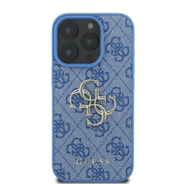 Guess 4G Big Logo case for iPhone 16 Pro - blue