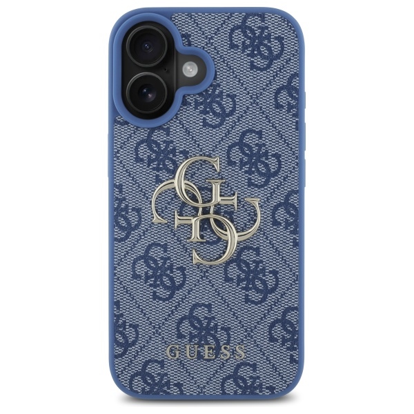 Guess 4G Big Logo case for iPhone 16 - blue