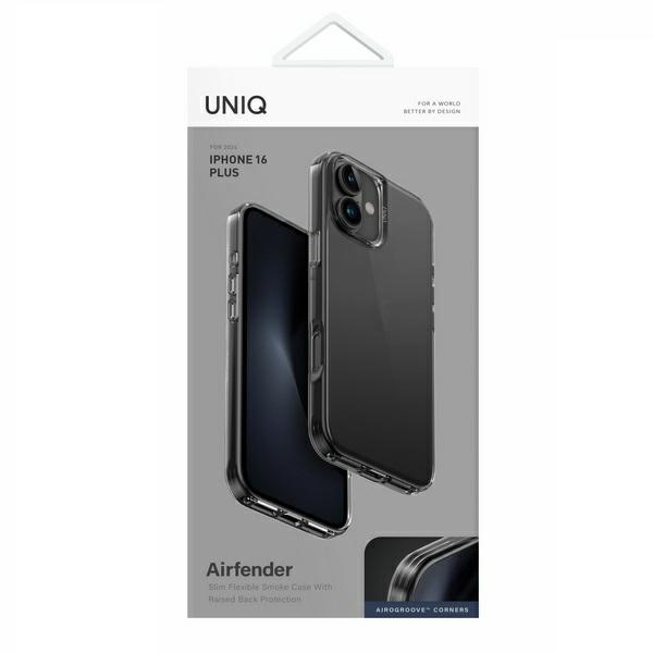 UNIQ Air Fender case for iPhone 16 Plus - gray
