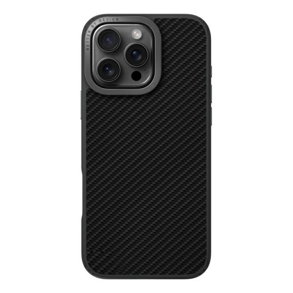 Uniq Keva Max Magclick dėklas iPhone 16 Pro telefonui, juodas
