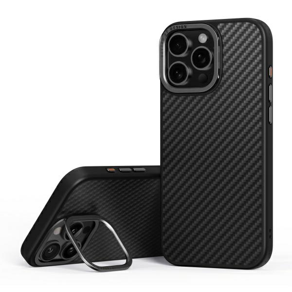 Uniq Keva Max Magclick dėklas iPhone 16 Pro telefonui, juodas
