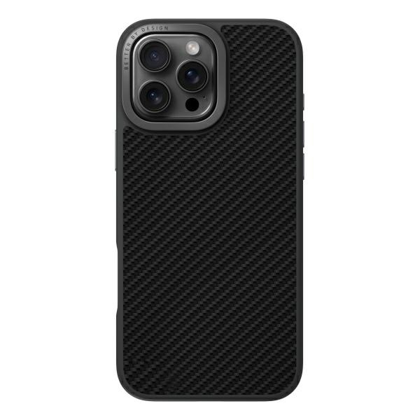 Uniq Keva Max Magclick dėklas, skirtas iPhone 16 Pro Max, juodas