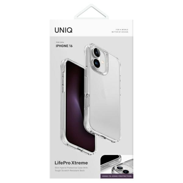 UNIQ LifePro Xtreme case for iPhone 16 - transparent