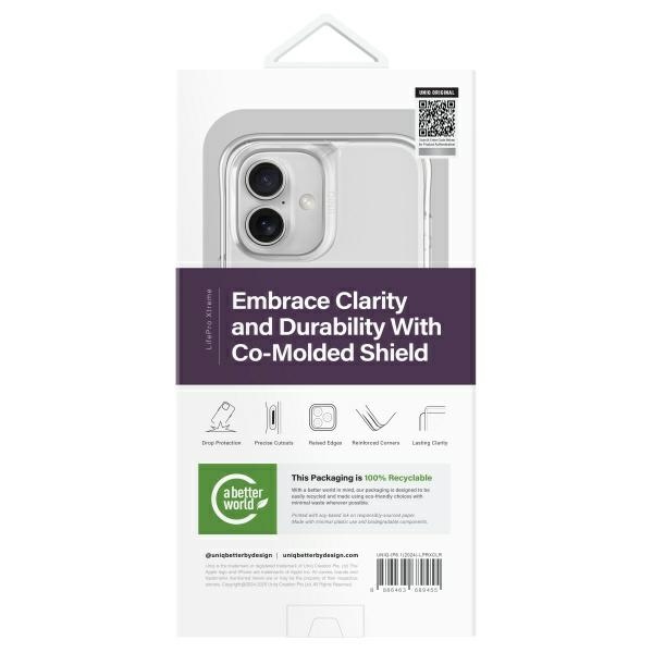 UNIQ LifePro Xtreme case for iPhone 16 - transparent