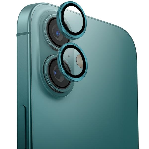 Uniq Optix Aluminum Camera Lens Protector for iPhone 16 / 16 Plus, Green