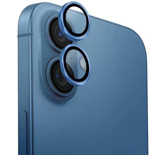 UNIQ Optix Aluminum Camera Lens Protector with applicator for iPhone 16 / Plus - beige