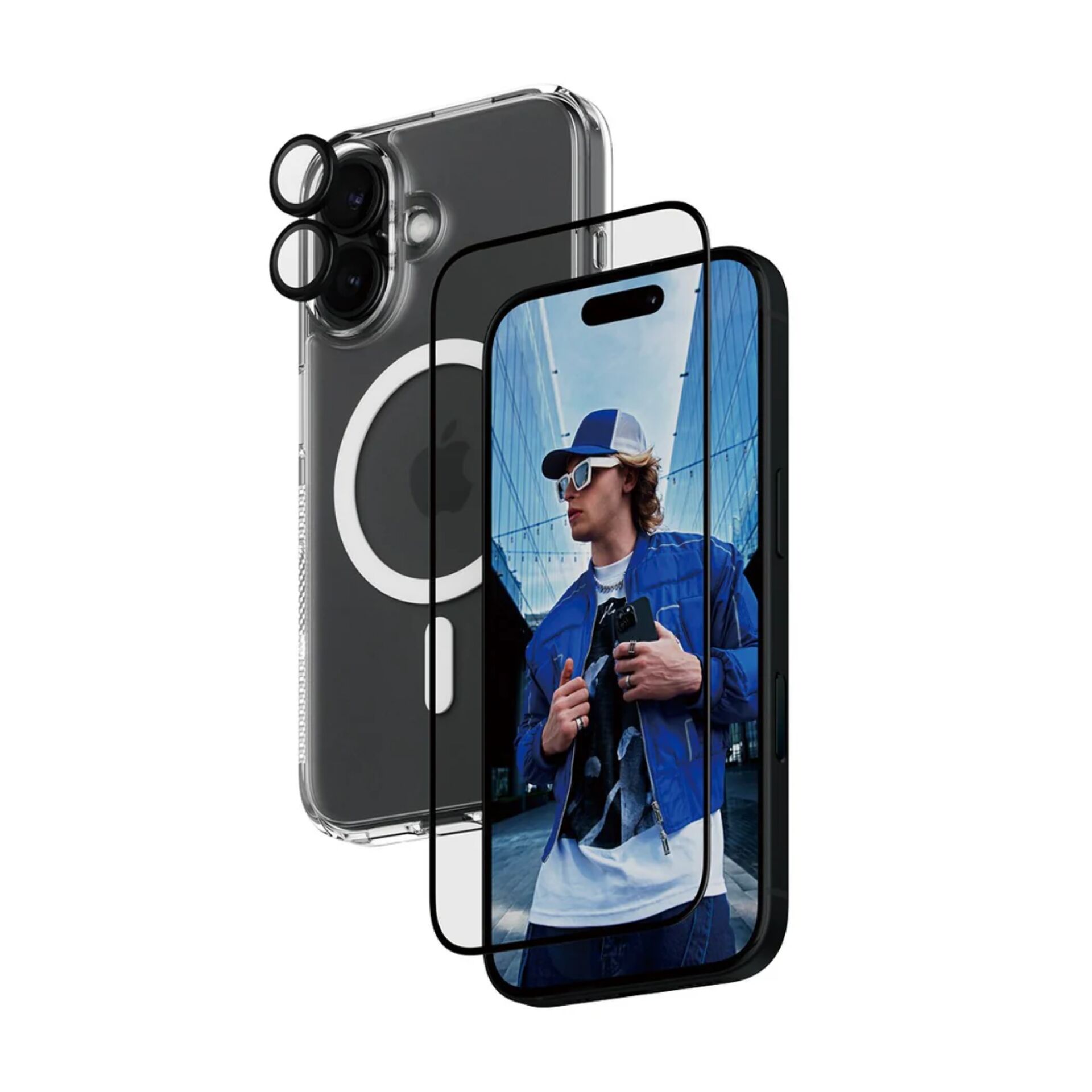 PanzerGlass 3-in-1 apsaugos rinkinys iPhone 16 telefonui (116950)