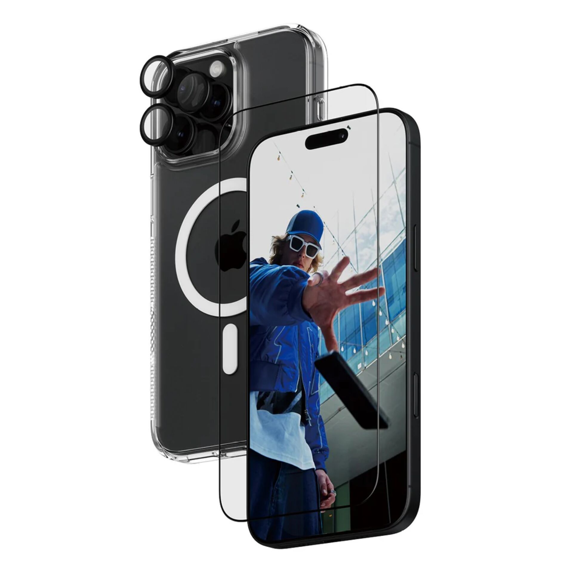 PanzerGlass 3-in-1 apsaugos rinkinys iPhone 16 Pro Max telefonui