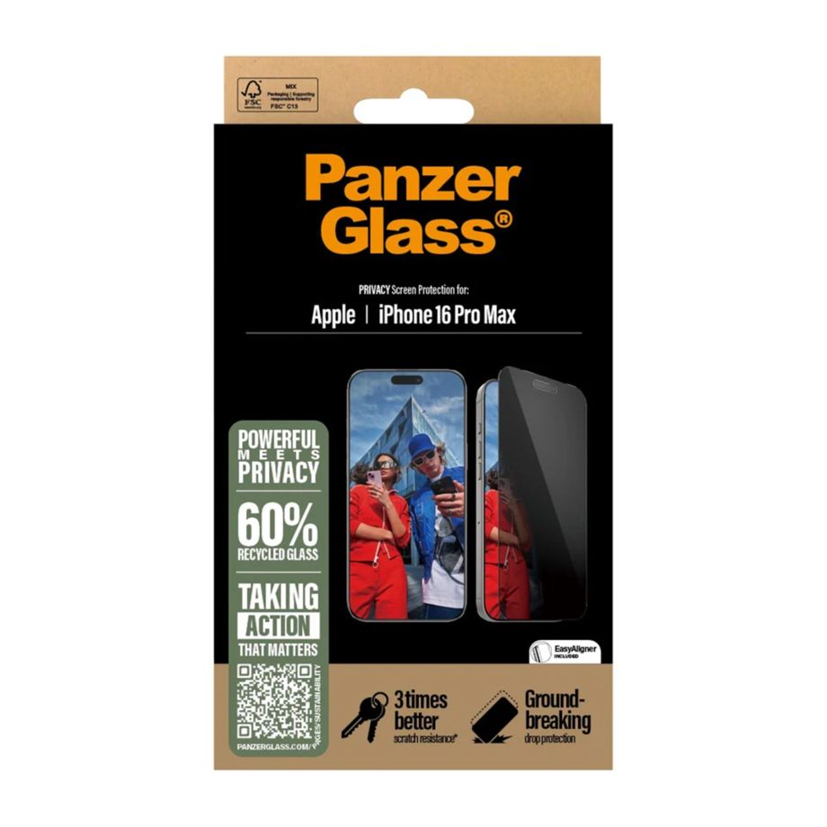 PanzerGlass privatumo apsauginis stiklas iPhone 16 Pro Max 6.9\" Ultra-Wide Fit