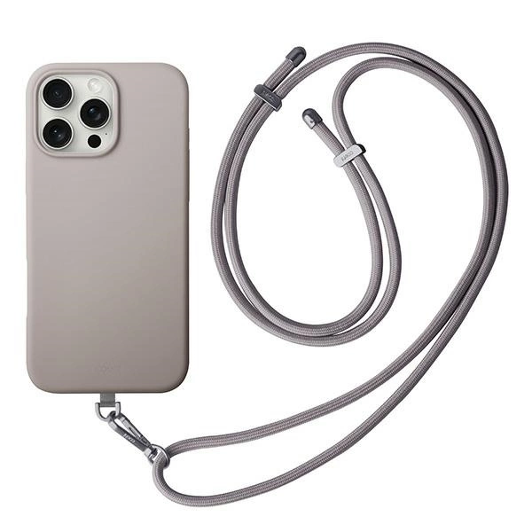„Uniq Coehl Creme“ dėklas „iPhone 16 Pro Max“ su magnetiniu įkrovimu, pilkas