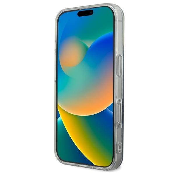 Guess dėklas iPhone 16 Pro telefonui IML 4G MagSafe, juodas