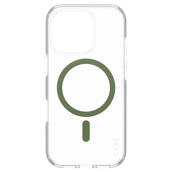 PanzerGlass CARE Flagship dėklas iPhone 16 Pro telefonui, žalias (MagSafe)