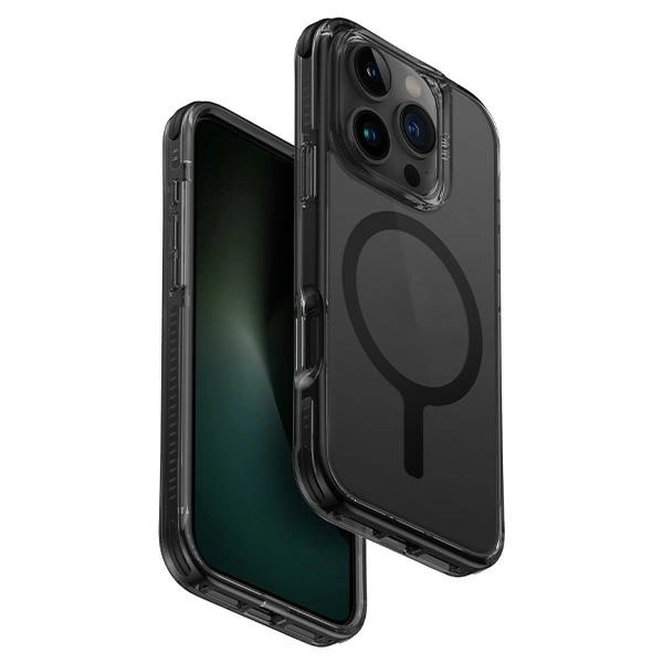 Uniq Combat dėklas iPhone 16 Pro Max telefonui su MagClick, juodas