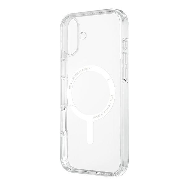 Apsauginis dėklas Uniq Clario Magclick Charging skirtas iPhone 16, skaidrus