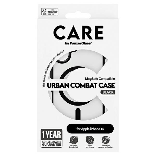 CARE by PanzerGlass iPhone 16 Case Flagship Urban MagSafe, Transparent