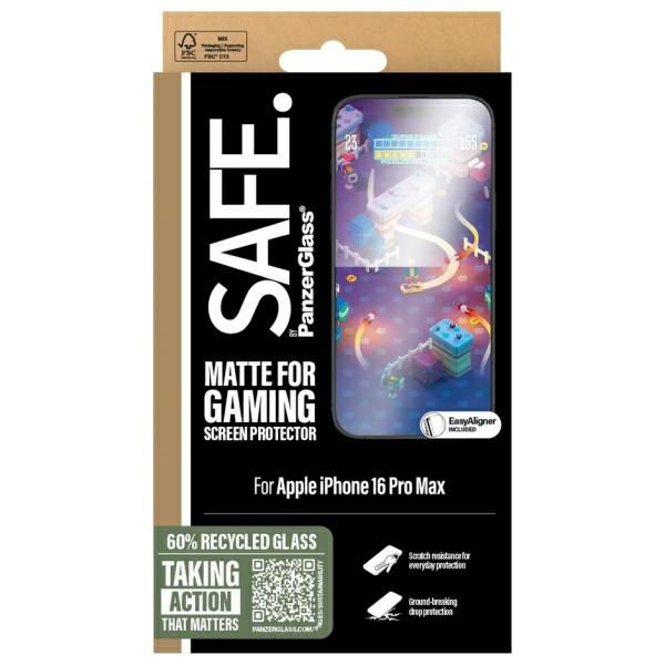 SAFE by PanzerGlass iPhone 16 Pro Max 6.9" Gaming Screen Protector Ultra-Wide Fit SAFE95889