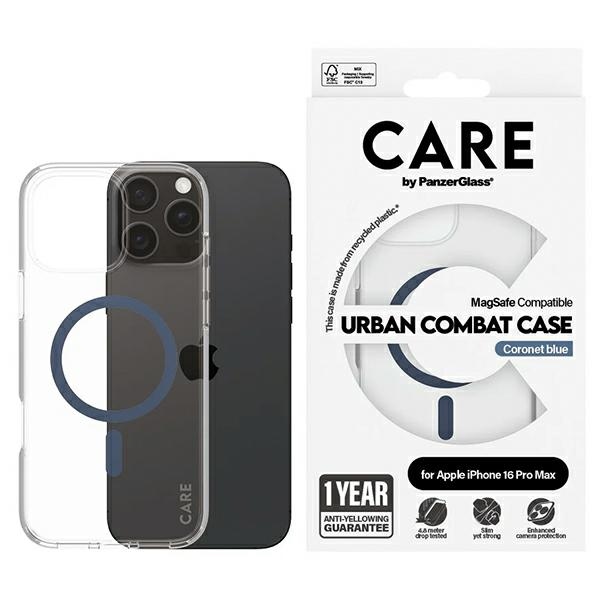 PanzerGlass iPhone 16 Pro Max Flagship Case MagSafe, Blue