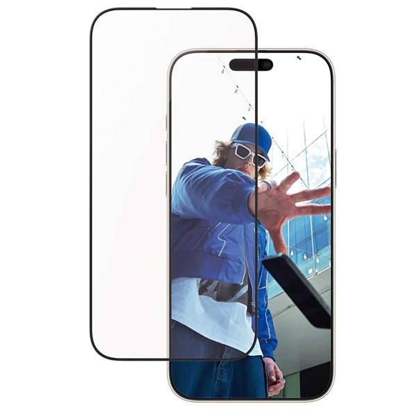 PanzerGlass Ultra-Wide Fit apsauginis stiklas su aliuminio rėmeliu iPhone 16 Pro Max