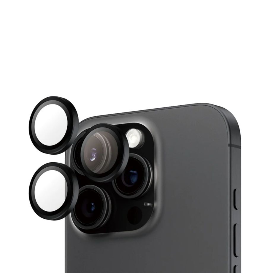 PanzerGlass Hoops kameros objektyvo apsauga iPhone 16 Pro / Pro Max, juoda