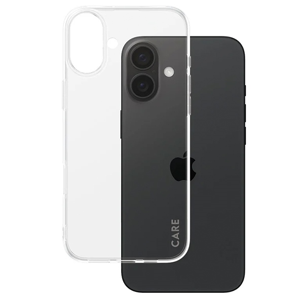 CARE by PanzerGlass iPhone 16 Plus Case X-Ray Soft Basic, Transparent
