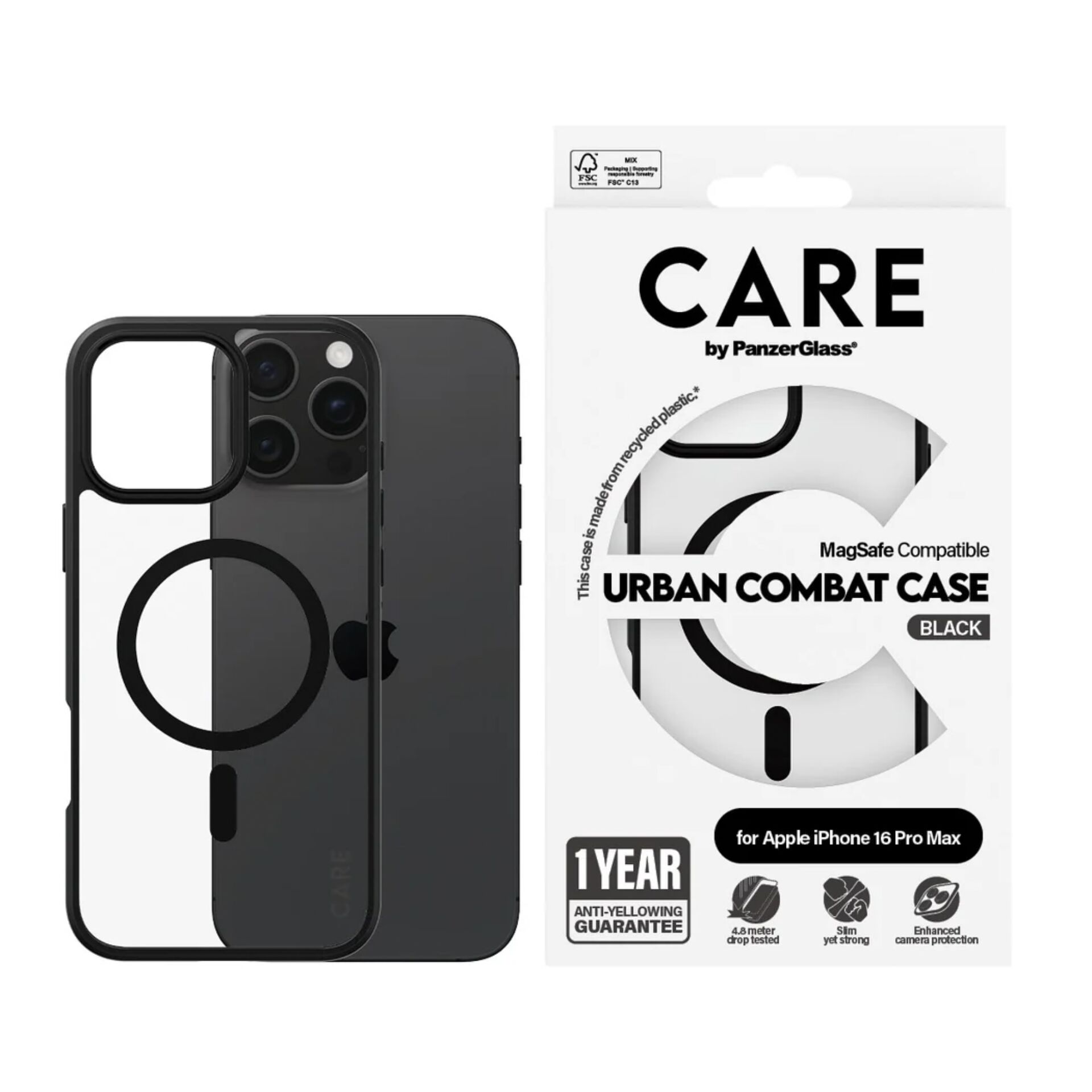 Panzerglass 1360 CARE Urban Combat MagSafe Case for iPhone 16 Pro Max