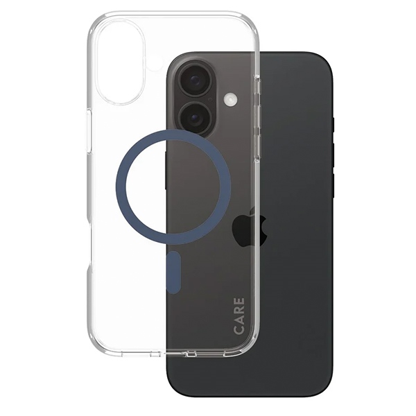 PanzerGlass iPhone 16 Plus Case CARE Flagship MagSafe, Blue