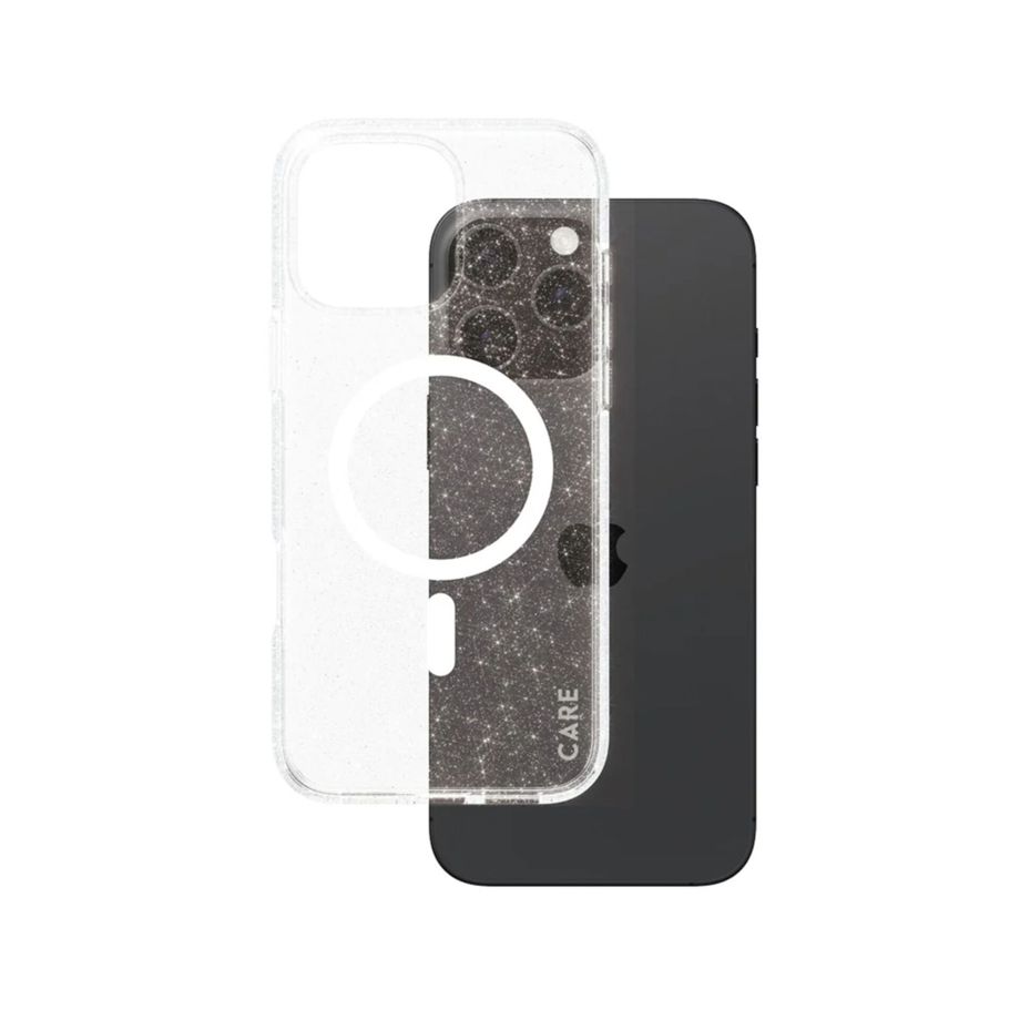 CARE by PanzerGlass MagSafe Case for Apple iPhone 16 Pro, Clear Star White
