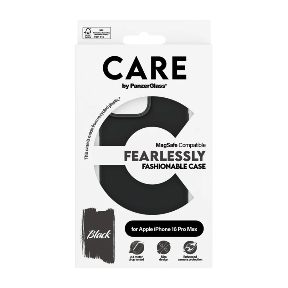 PanzerGlass CARE 1380 MagSafe Dėklas Apple iPhone 16 Pro Max, Juodas