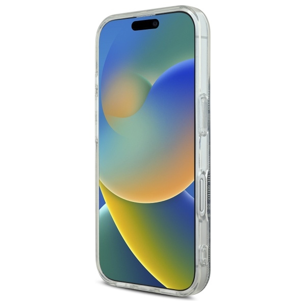 Guess dėklas iPhone 16 telefonui IML 4G MagSafe, mėlynas