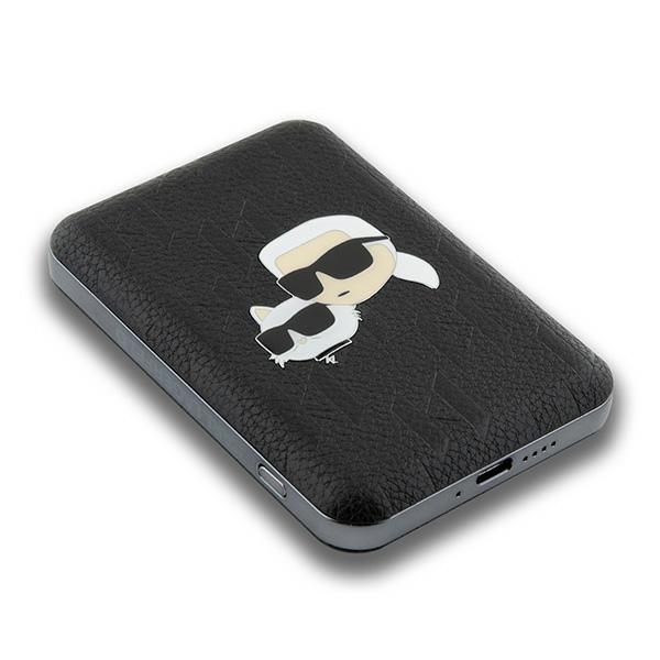 Karl Lagerfeld MagSafe išorinė baterija 5000mAh 15W, juoda