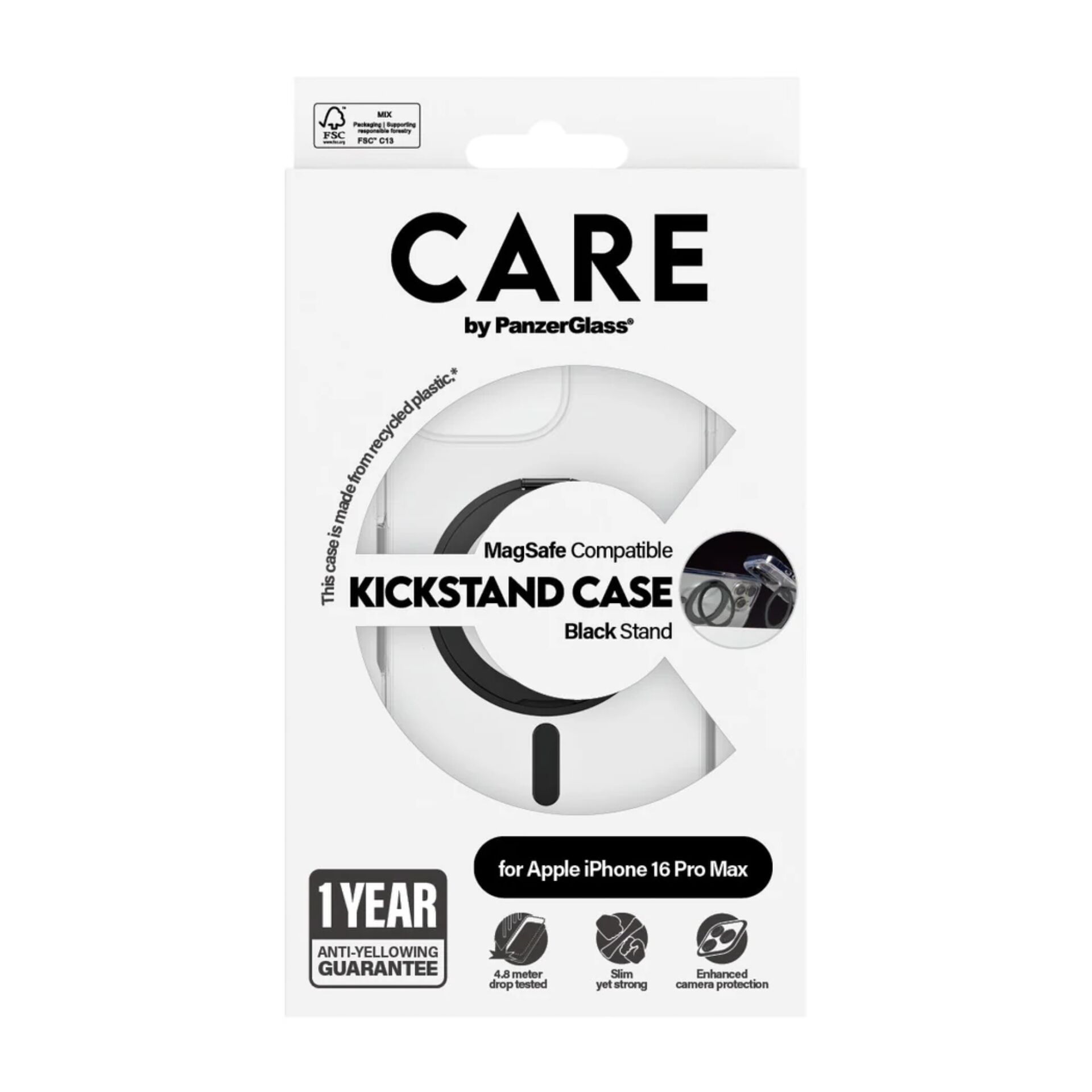 Panzerglass CARE Feature Kickstand Case for iPhone 16 Pro Max
