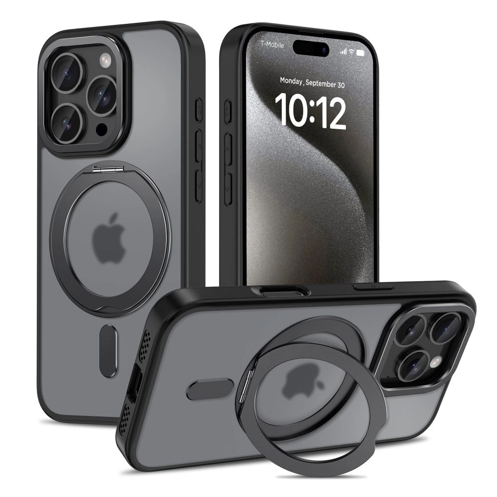 Apple iPhone 16 Pro 6.3'' Tech-Protect MagRing MagSafe Case Cover, Black